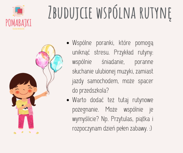 Adaptacja w przedszkolu Pomabajki