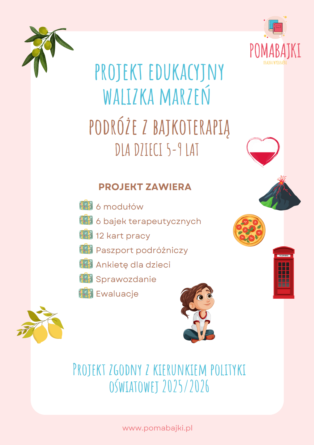 Projekt edukacyjny podróże z bajkoterapią. Pomabajki